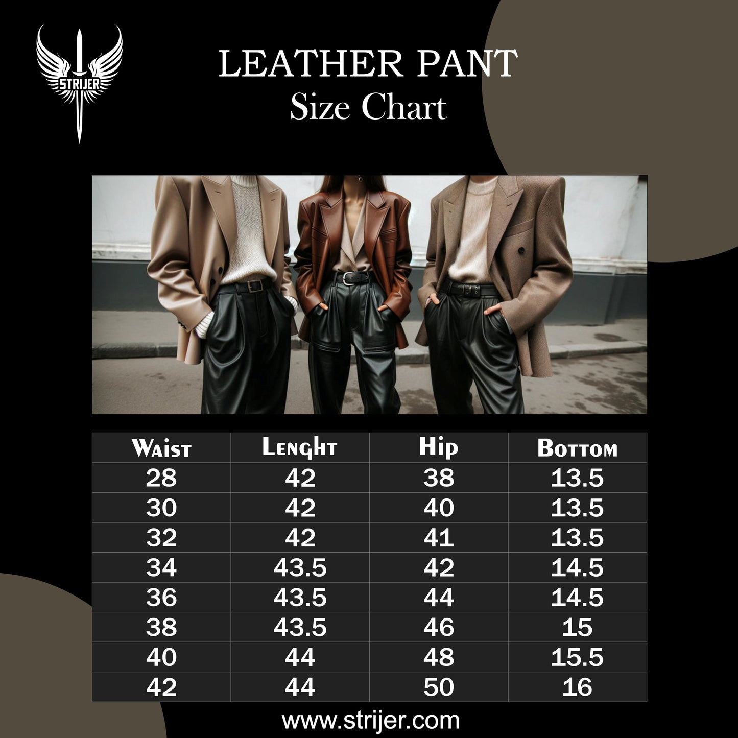 Classic Biker Leather Pants – Real Cowhide Handmade Western Motorcycle Trousers